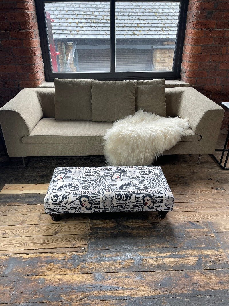 PREMIUM MONROE FOOTSTOOL POUFFE FOOTSTOOL TABLE - ISTOOLS