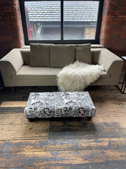 PREMIUM MONROE FOOTSTOOL POUFFE FOOTSTOOL TABLE - ISTOOLS
