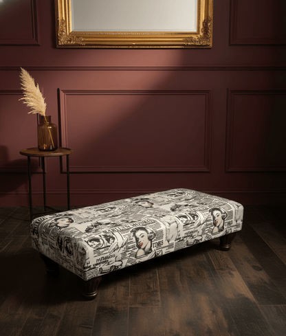 PREMIUM MONROE FOOTSTOOL POUFFE FOOTSTOOL TABLE - ISTOOLS