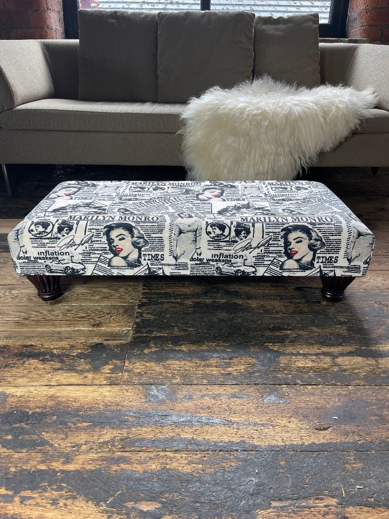 PREMIUM MONROE FOOTSTOOL POUFFE FOOTSTOOL TABLE - ISTOOLS