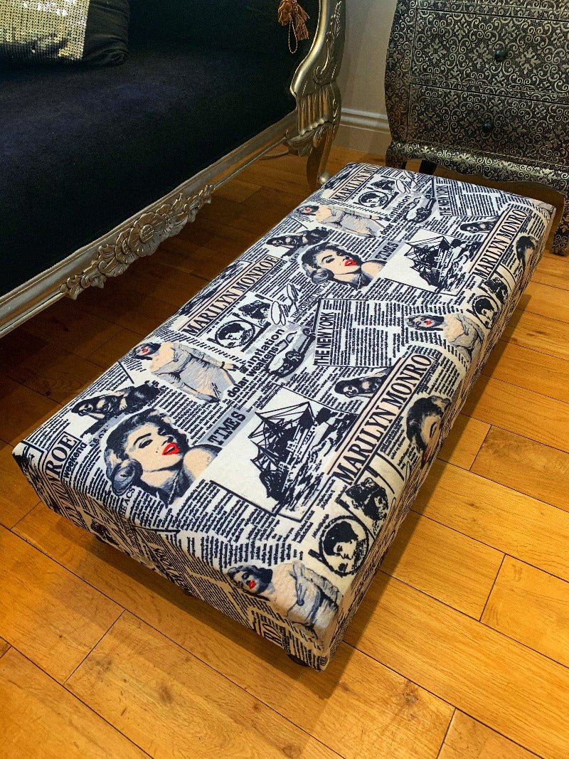 PREMIUM MONROE FOOTSTOOL POUFFE FOOTSTOOL TABLE - ISTOOLS
