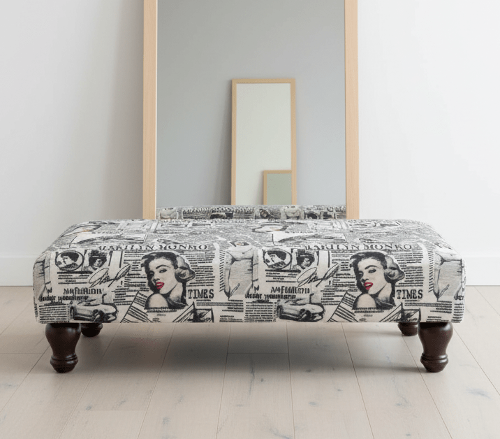 PREMIUM MONROE FOOTSTOOL POUFFE FOOTSTOOL TABLE - ISTOOLS