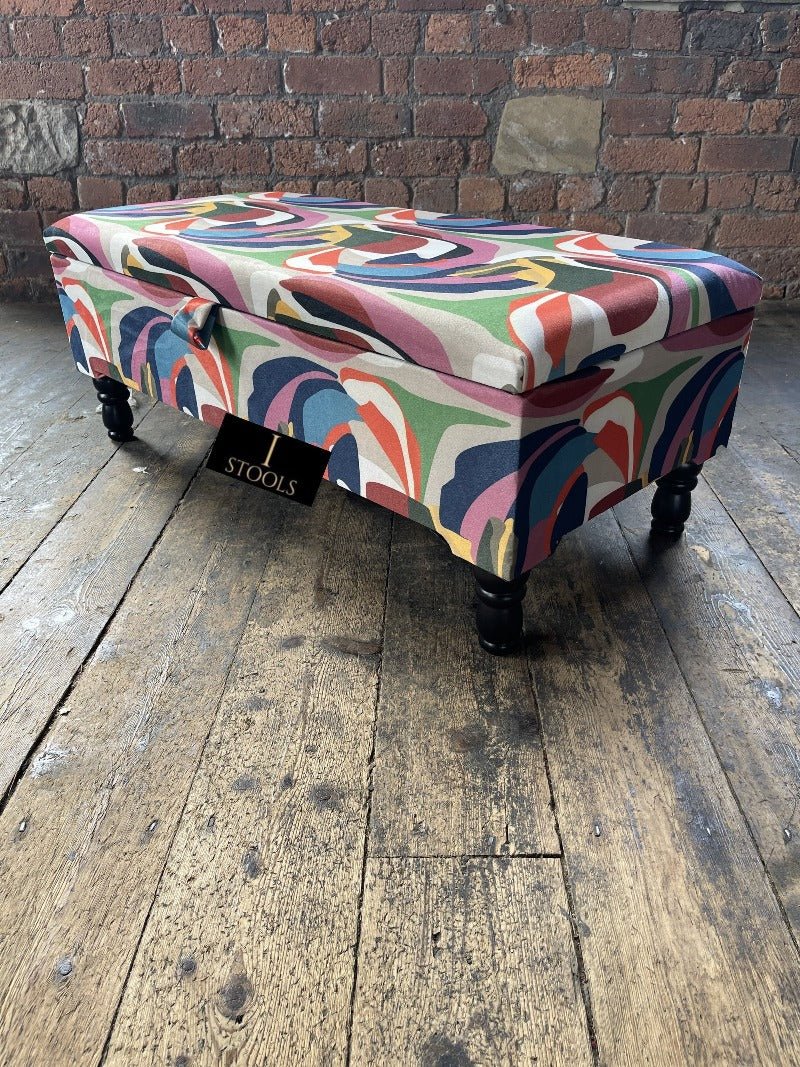 PREMIUM Multi Colour Ottoman Storage Bench coffee table - ISTOOLS