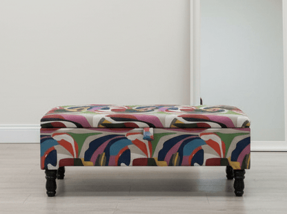 PREMIUM Multi Colour Ottoman Storage Bench coffee table - ISTOOLS