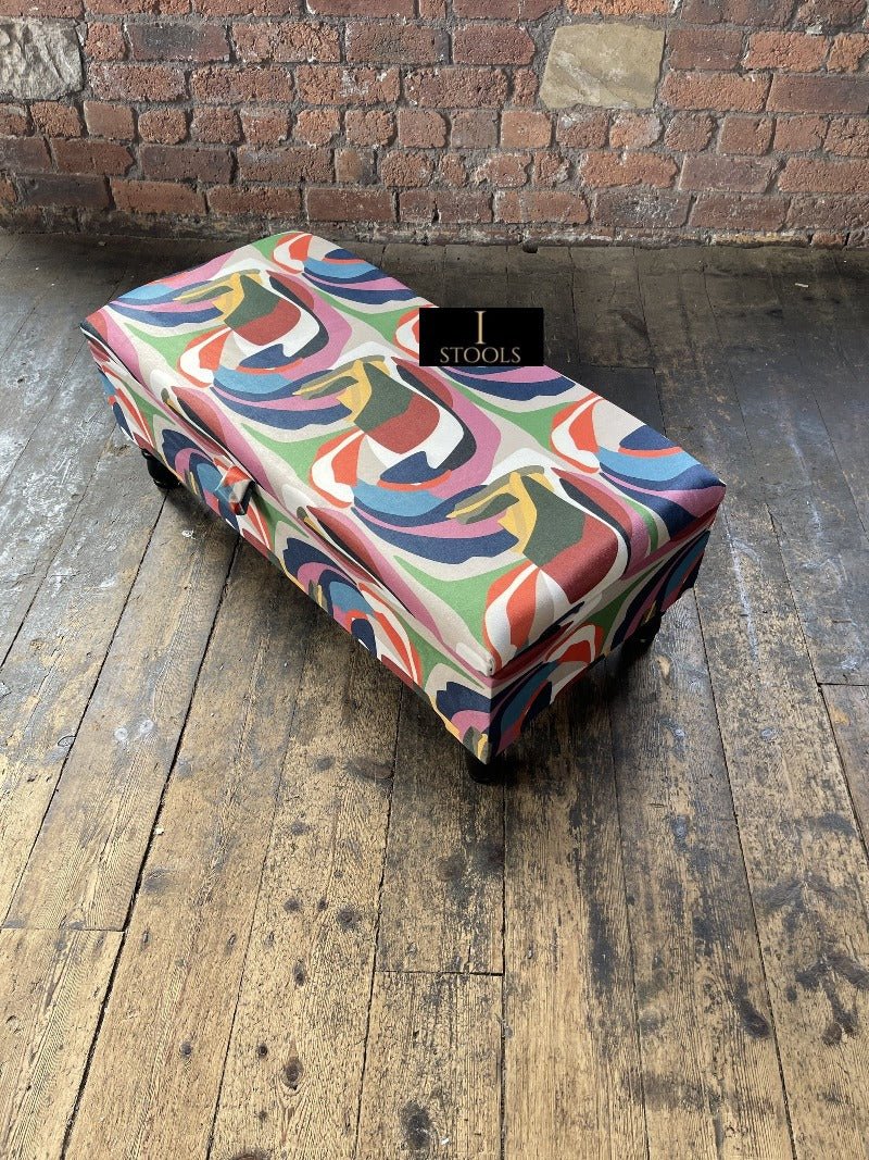 PREMIUM Multi Colour Ottoman Storage Bench coffee table - ISTOOLS