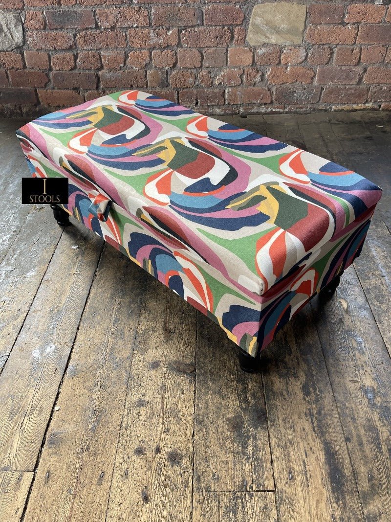 PREMIUM Multi Colour Ottoman Storage Bench coffee table - ISTOOLS