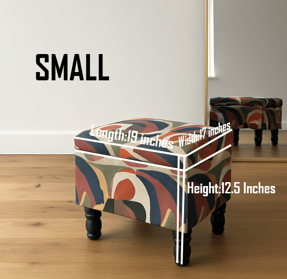 PREMIUM Multi Colour Ottoman Storage Bench coffee table - ISTOOLS