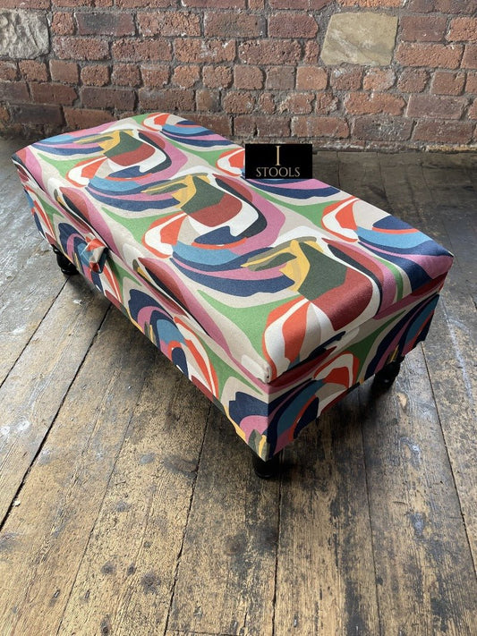 PREMIUM Multi Colour Ottoman Storage Bench coffee table - ISTOOLS