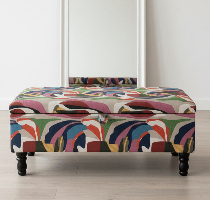 PREMIUM Multi Colour Ottoman Storage Bench coffee table - ISTOOLS
