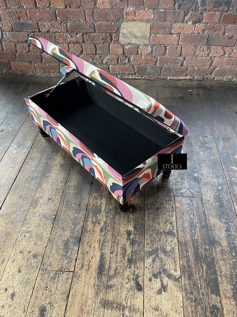 PREMIUM Multi Colour Ottoman Storage Bench coffee table - ISTOOLS