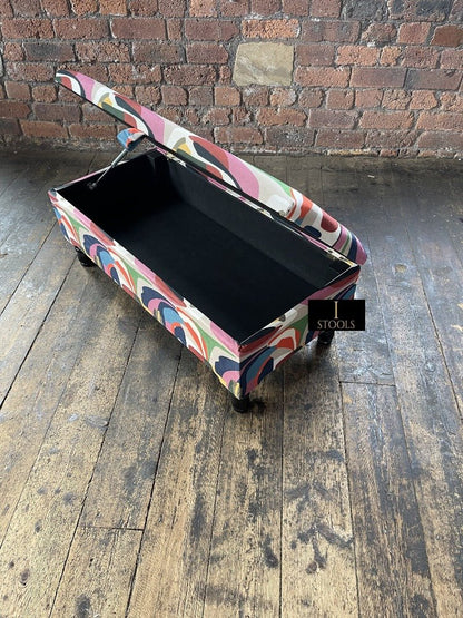 PREMIUM Multi Colour Ottoman Storage Bench coffee table - ISTOOLS