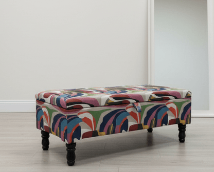 PREMIUM Multi Colour Ottoman Storage Bench coffee table - ISTOOLS