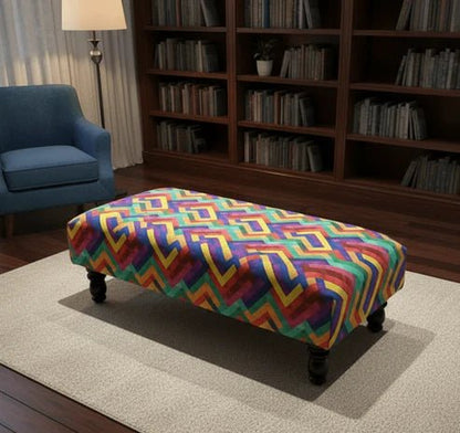 Premium Multi - Colour Trem Footstool Pouffe – Stylish, Comfortable & Versatile - ISTOOLS