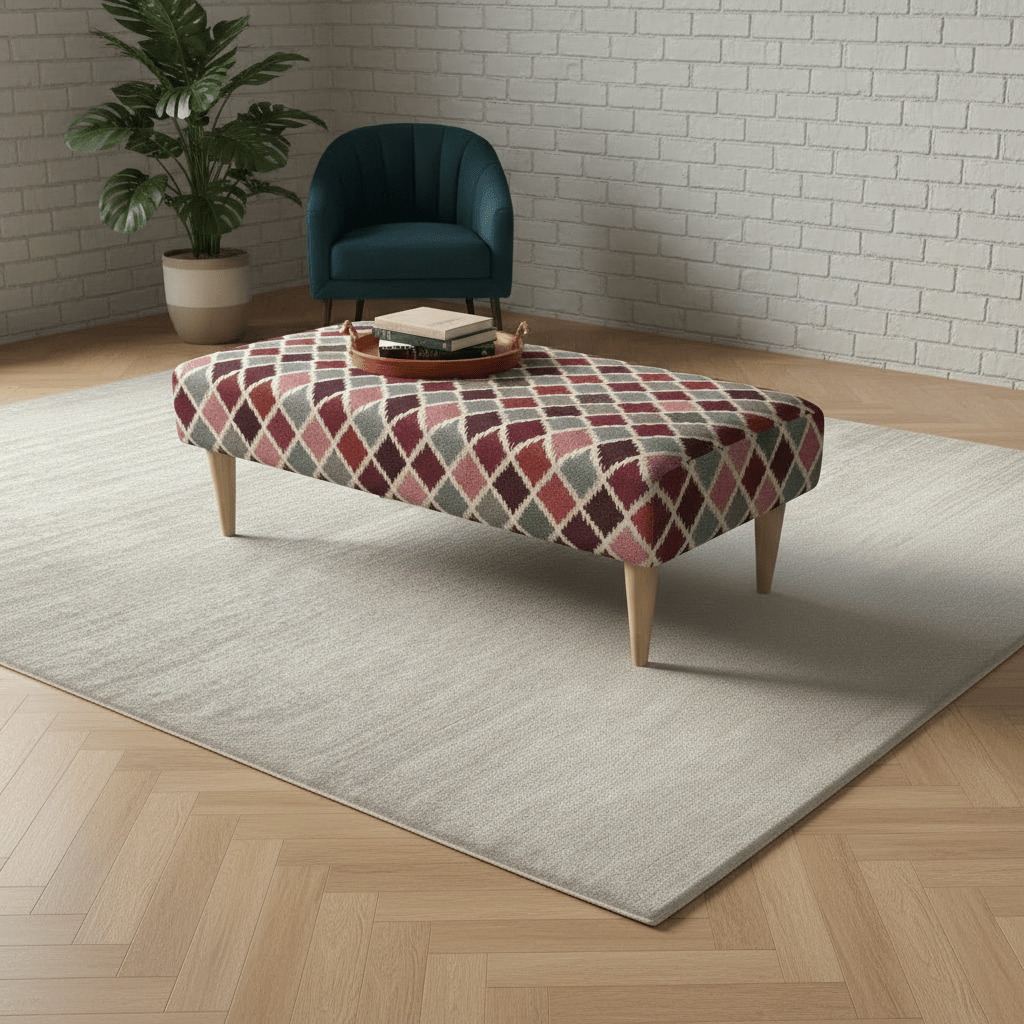 Premium Multi - Functional Seating and Coffee Table Piece with Hand - Stitched Lid - ISTOOLS