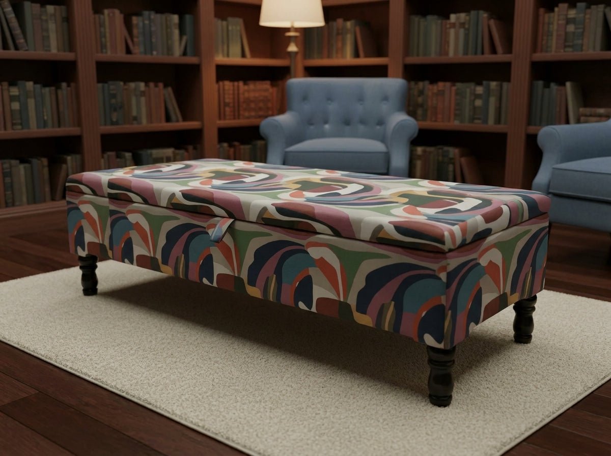 Premium Multi‑Colour Ottoman Storage Bench Coffee Table – Multi‑Functional Living Room Seating & Storage - ISTOOLS