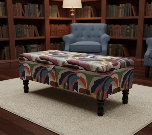Premium Multi‑Colour Ottoman Storage Bench Coffee Table – Multi‑Functional Living Room Seating & Storage - ISTOOLS