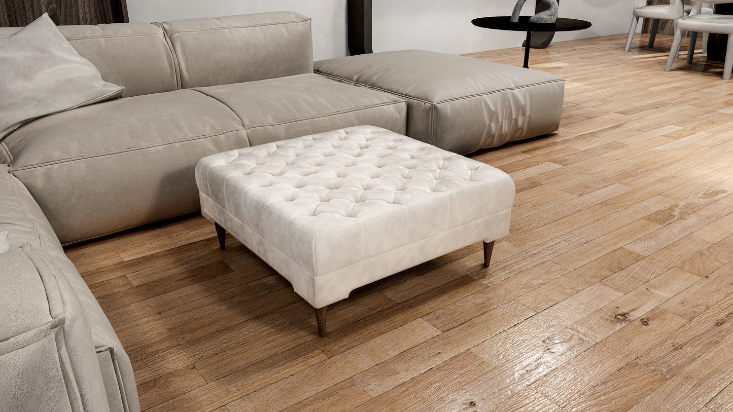 Premium non storage Coffee Table Bench, Chesterfield Footstool table - ISTOOLS