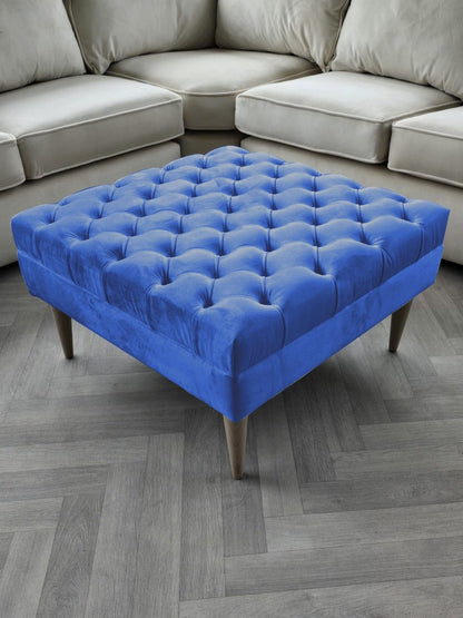 Premium non storage Coffee Table Bench, Chesterfield Footstool table - ISTOOLS
