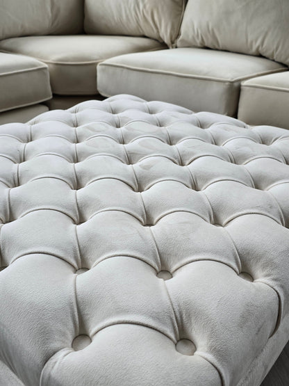 Premium non storage Coffee Table Bench, Chesterfield Footstool table - ISTOOLS