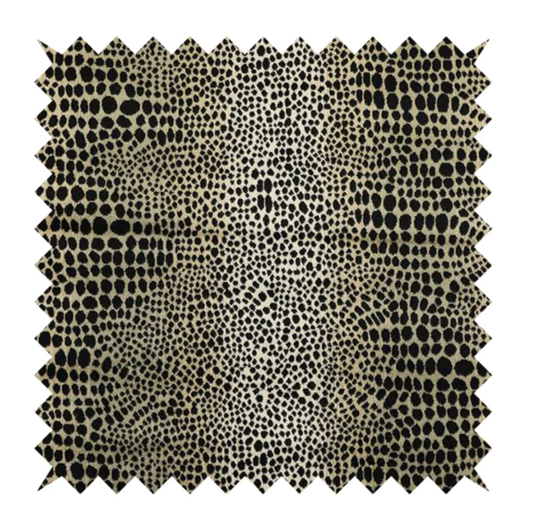 Premium nubani leopard pattern fabric footstool pouffe coffee table - ISTOOLS