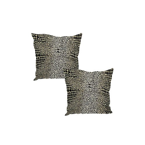 Premium nubani leopard pattern fabric footstool pouffe coffee table - ISTOOLS