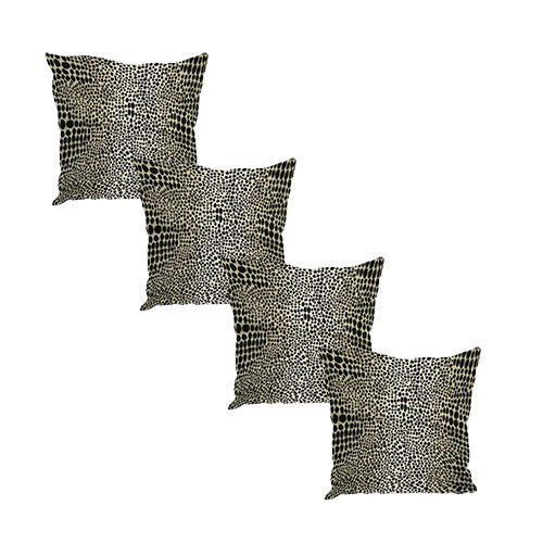 Premium nubani leopard pattern fabric footstool pouffe coffee table - ISTOOLS