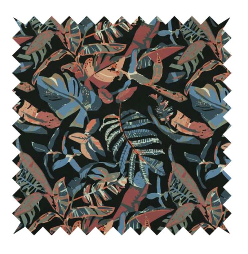 PREMIUM Ottoman with Storage | Patterned Floral Footstool Pouffe| Dark Leaf coffee Table - ISTOOLS