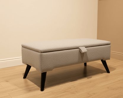 Stylish UK storage bench seat with deep hidden storage - ISTOOLS