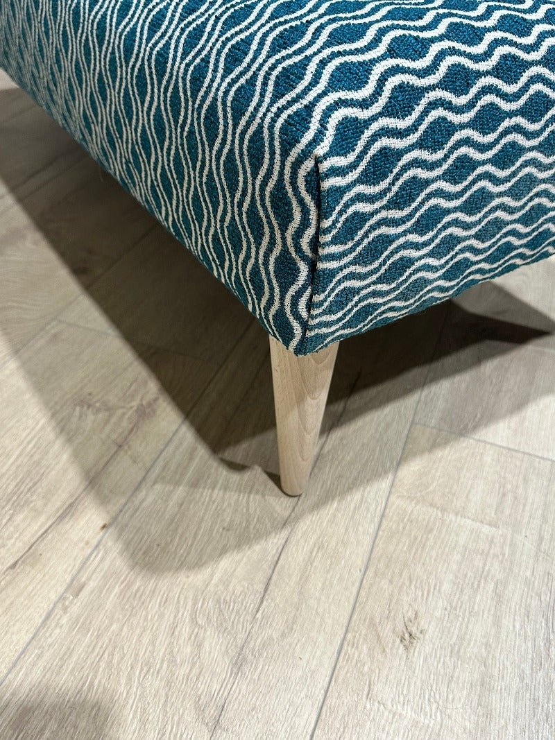 PREMIUM PATTERN FABRIC FOOTSTOOL POUFFE FOOTREST TABLE - ISTOOLS