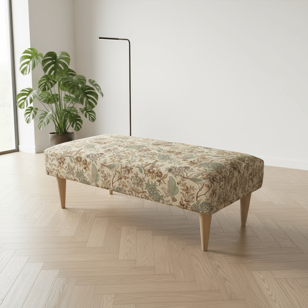 Premium Patterned Lid Coffee Table Ottoman – Multi - Functional Luxury Storage Bench - ISTOOLS