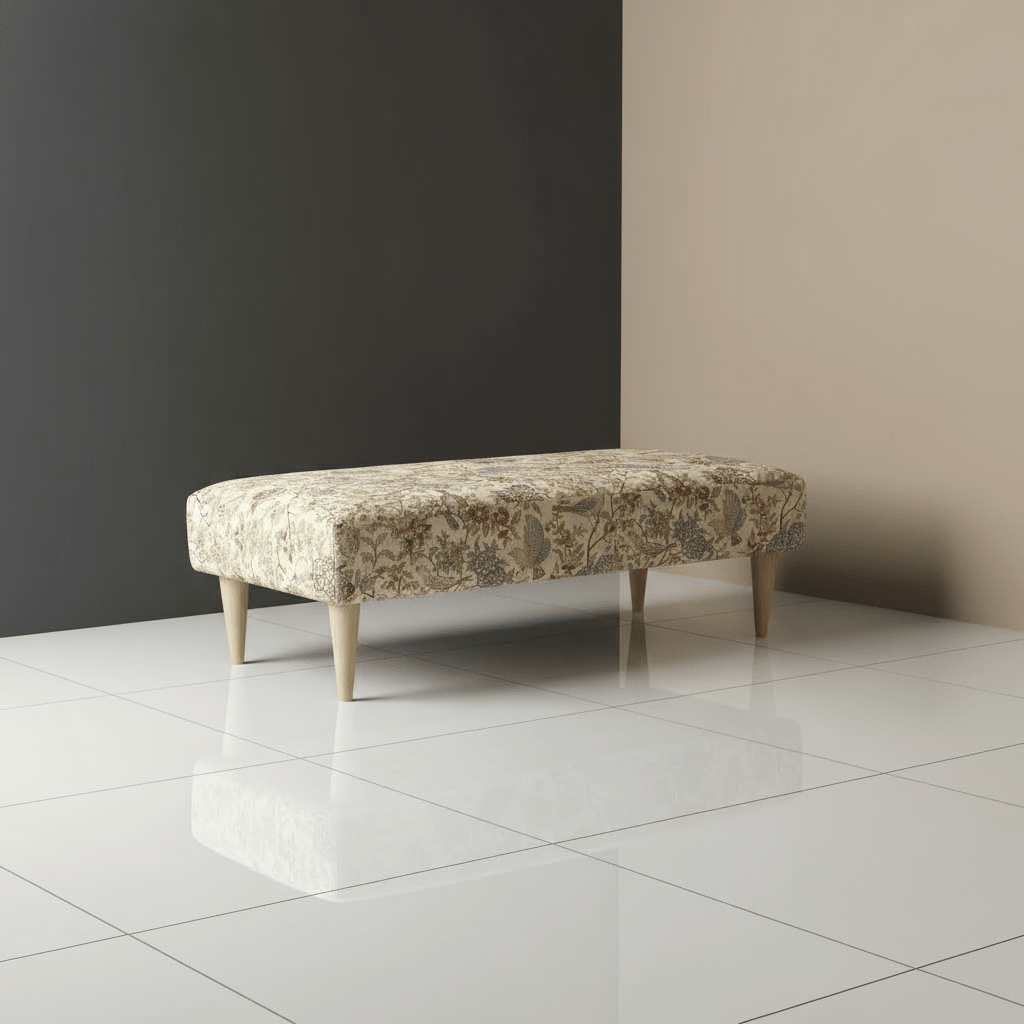 Premium Patterned Lid Coffee Table Ottoman – Multi - Functional Luxury Storage Bench - ISTOOLS