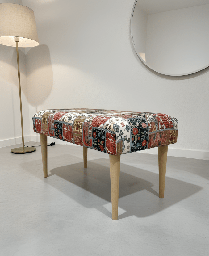 Multi-Functional Pouffe Footrest Table with Storage in UK Home - ISTOOLS