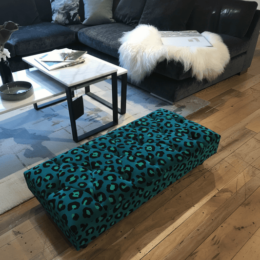 Premium Rectangular Centrepiece Floor Footstool non - storage bec - ISTOOLS