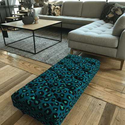 Premium Rectangular Centrepiece Floor Footstool non - storage bec - ISTOOLS