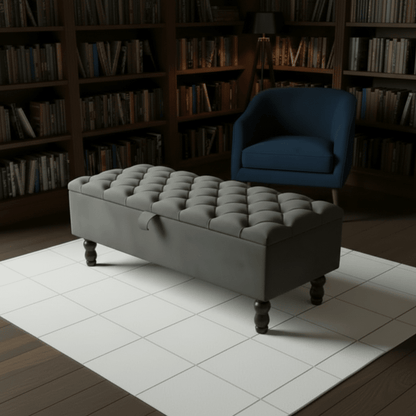 Premium Rectangular Ottoman Storage Bench – Stylish Storage with Comfort - ISTOOLS