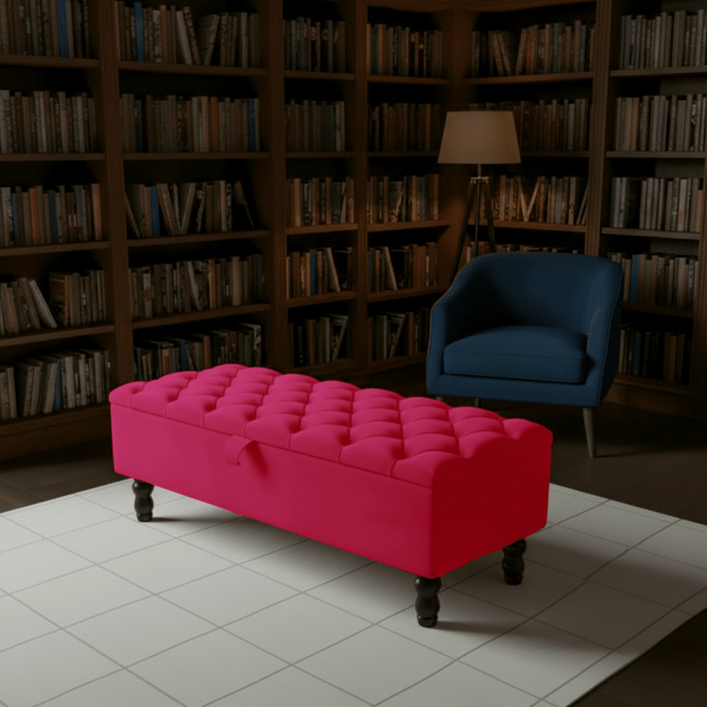 Premium Rectangular Ottoman Storage Bench – Stylish Storage with Comfort - ISTOOLS