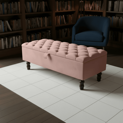 Premium Rectangular Ottoman Storage Bench – Stylish Storage with Comfort - ISTOOLS