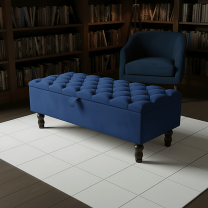 Premium Rectangular Ottoman Storage Bench – Stylish Storage with Comfort - ISTOOLS