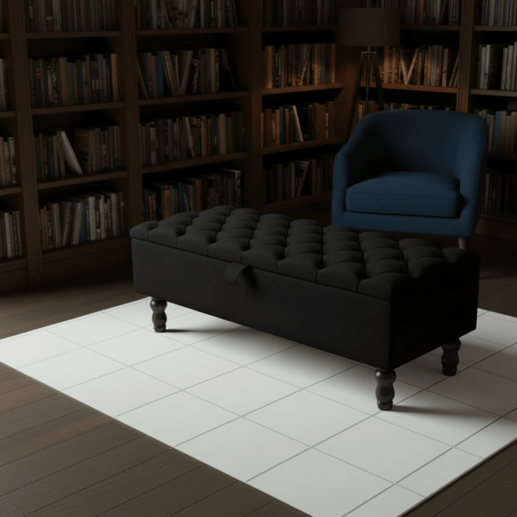 Premium Rectangular Ottoman Storage Bench – Stylish Storage with Comfort - ISTOOLS