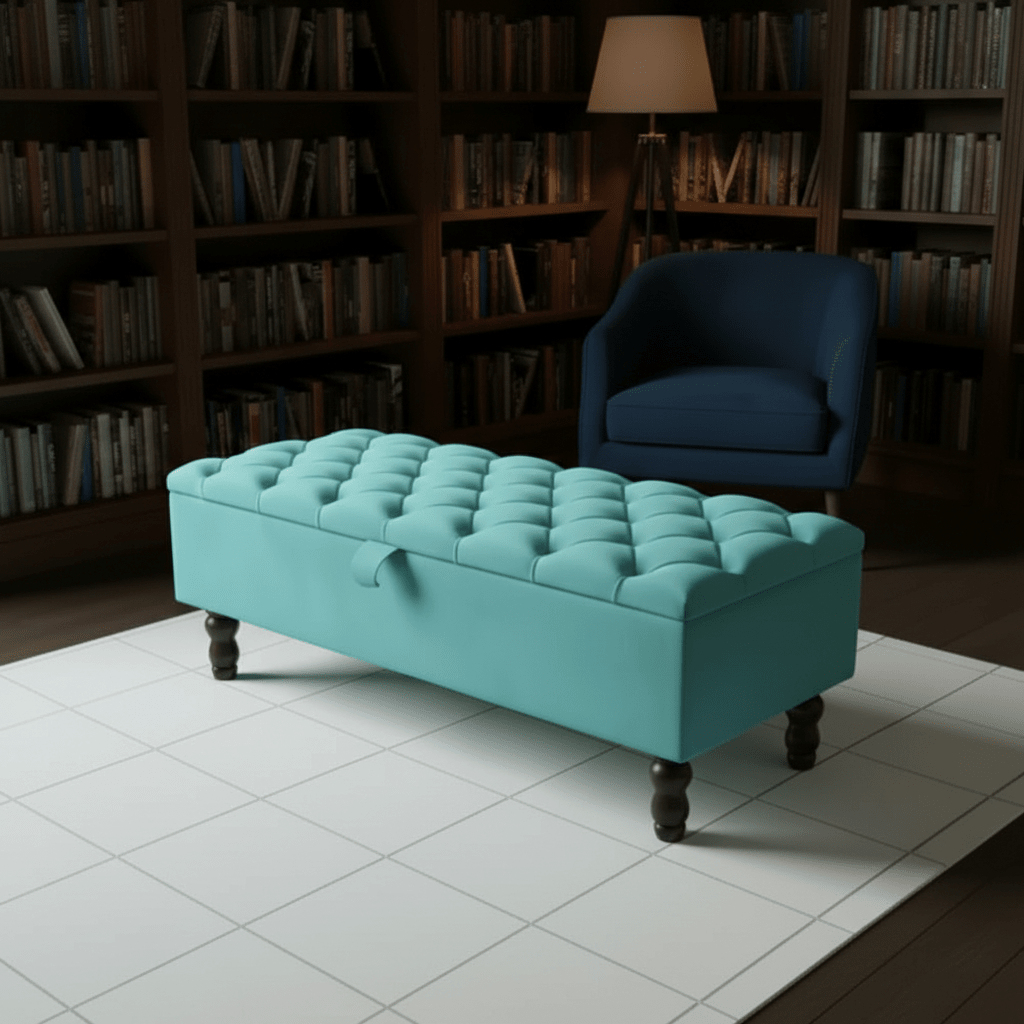 Premium Rectangular Ottoman Storage Bench – Stylish Storage with Comfort - ISTOOLS