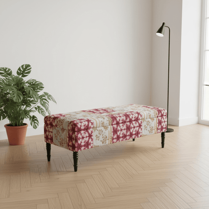 Premium Rectangular Smooth Top Coffee Table Footstool Designer Motif UK - ISTOOLS