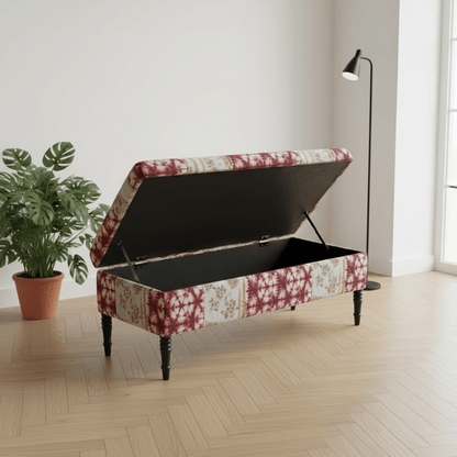 Premium Rectangular Smooth Top Coffee Table Footstool Designer Motif UK - ISTOOLS