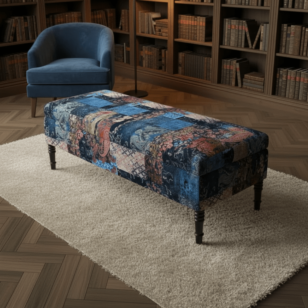 Premium Rectangular Storage Bench Smooth Plain Lid UK - ISTOOLS