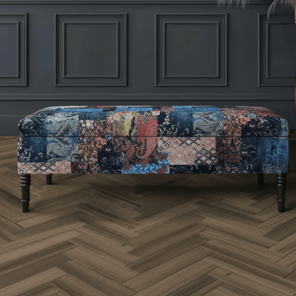Premium Rectangular Storage Bench Smooth Plain Lid UK - ISTOOLS