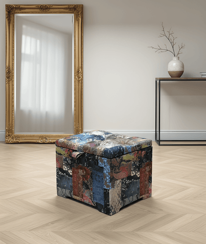 Premium Chesterfield Style Storage Ottoman for Living Room - ISTOOLS