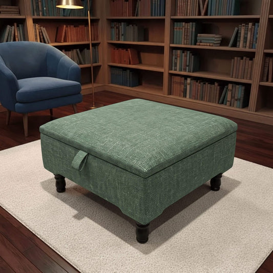 PREMIUM SQUARE STORAGE OTTOMAN CUSTOM MADE FOOTSTOOL - ISTOOLS