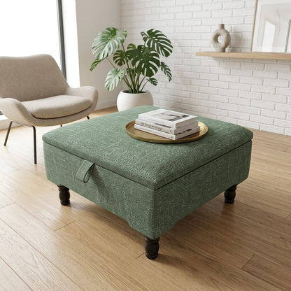PREMIUM SQUARE STORAGE OTTOMAN CUSTOM MADE FOOTSTOOL - ISTOOLS