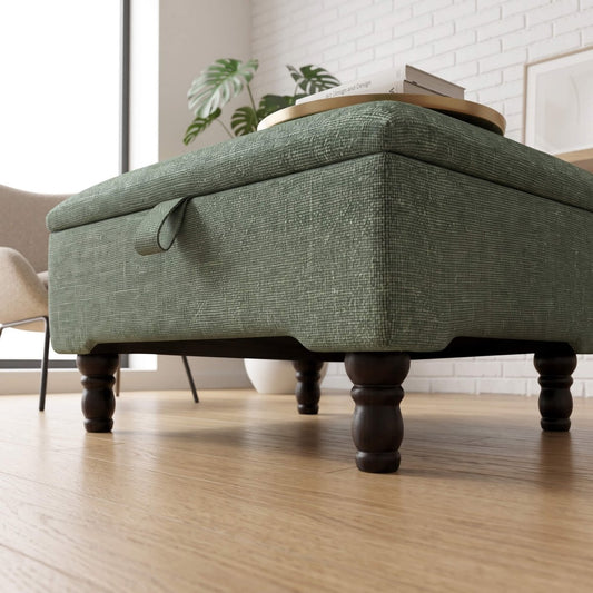 PREMIUM SQUARE STORAGE OTTOMAN CUSTOM MADE FOOTSTOOL - ISTOOLS