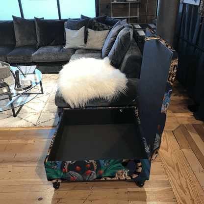Premium Square Tufted Footstool UK bec - ISTOOLS