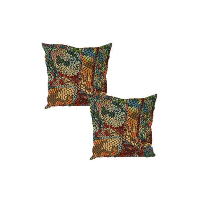 PREMIUM STAINED GLASS FOOTSTOOL | POUFFE FOOTSTOOL TABLE - ISTOOLS